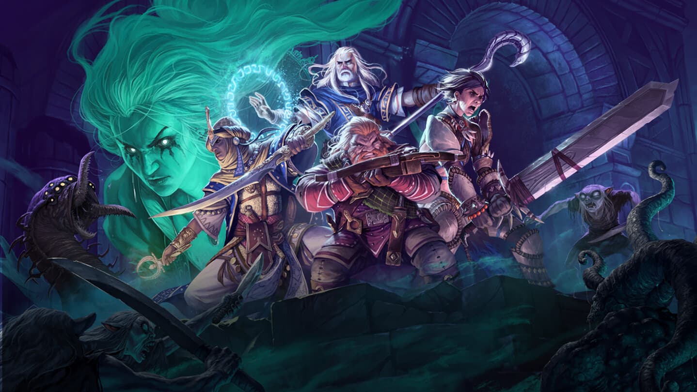 Artwork for Abomination Vaults, an online Pathfinder 2e tabletop role-playing game